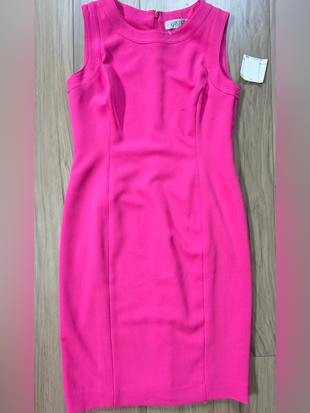 Kasper Pink Perfection Covent Garden Lined Sheath Dress Sz 4 NWT $89 Retail